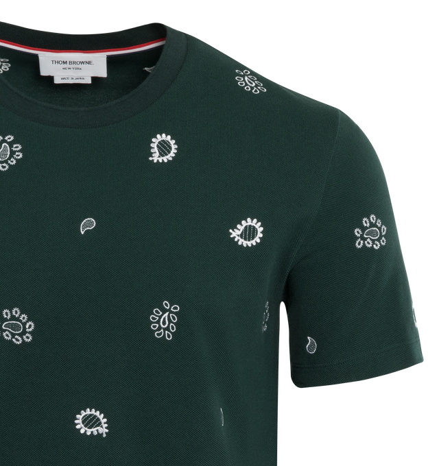 PAISELY EMBROIDERED SHORT SLEEVE TEE (MENS)