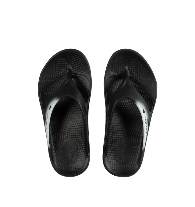 Image 4 of 4 - BLACK - AND WANDER x OOFOS Original Recovery Sandal featuring Synthetic Elastomer Upper and OOfoam Outsole. 