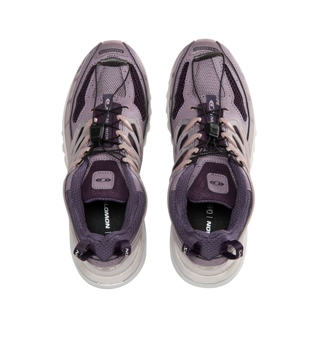 Image 5 of 5 - PURPLE - SALOMON ACS Pro Sneakers featuring synthetic upper, round toe, lace-up vamp, mesh lining, padded insole and rubber sole. 