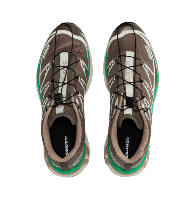 Image 5 of 5 - BROWN - SALOMON XT-6 MINDFUL 2 featuring Quicklace closure with Sensifit technology, padded tongue and collar, logo printed at sides, EndoFit jersey lining and molded OrthoLite footbed. 
