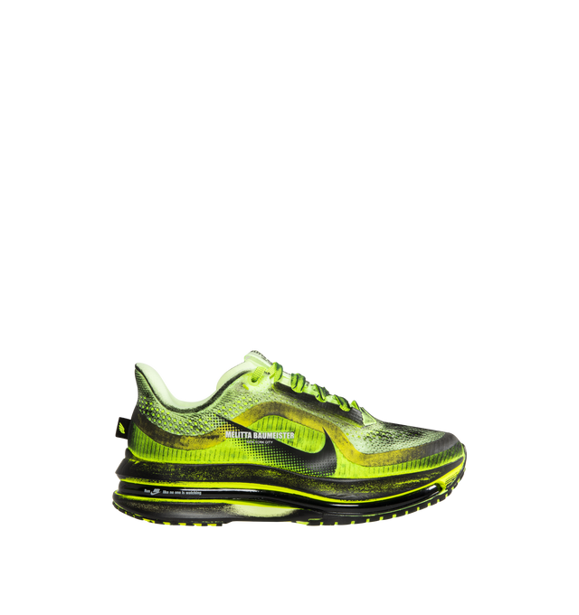 Image 1 of 5 - GREEN - NIKE Pegasus Premium x Melitta Baumeister Sneaker featuring a hand-painted style with a triple-stack cushioning system, ZoomX foam, a sculpted Air Zoom unit and ReactX foam.