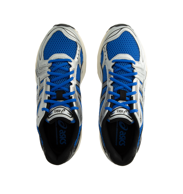Image 5 of 5 - BLUE - Asics GEL-Kayano 14 Sneakers are lace-up style with rip-stop underlays, GEL cushioning, and TRUSSTIC support system. Unisex style in men's sizing. Imported from Indonesia.