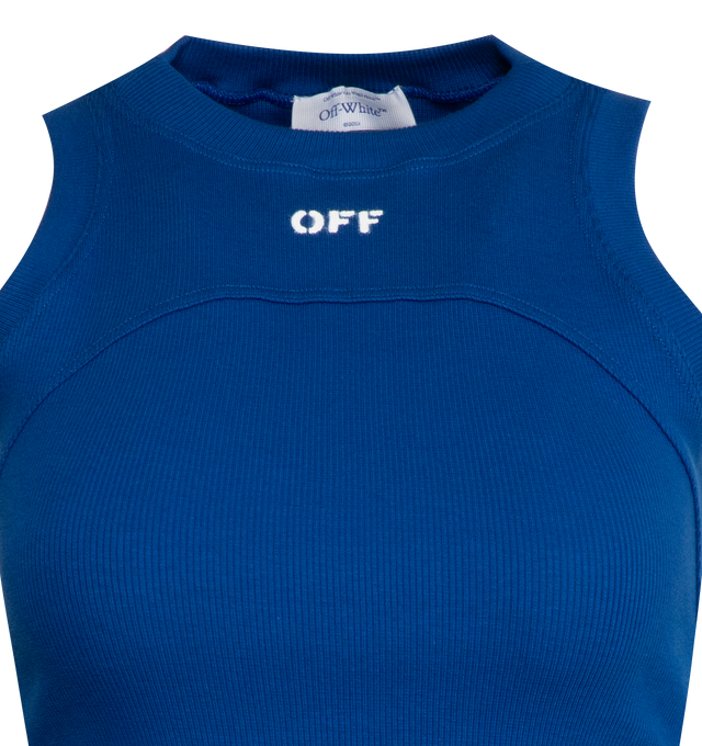 OFF STAMP RIB ROUND TANK TOP (WOMENS)