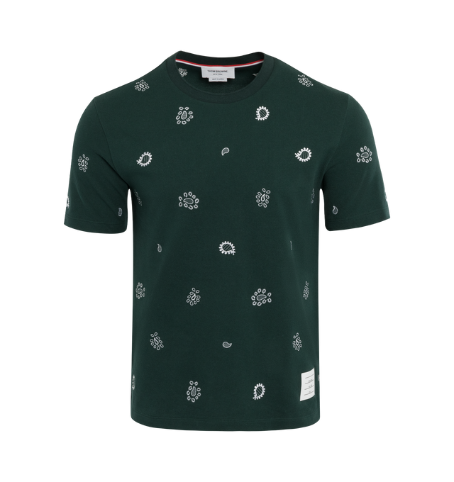 PAISELY EMBROIDERED SHORT SLEEVE TEE (MENS)
