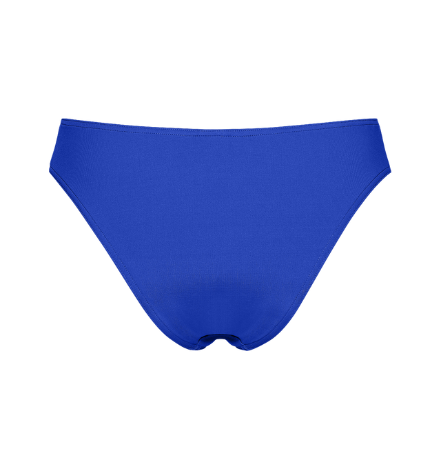 Image 2 of 2 - BLUE - ERES Coulisses High-Waisted Bikini Briefs is a high-waisted bikini brief, indented in the front and back. 84% Polyamid, 16% Spandex. Made in France. 