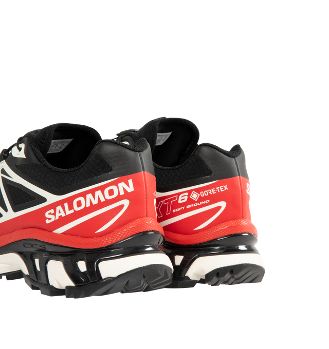 Image 3 of 5 - BLACK - SALOMON XT-6 GTX Sneaker featuring synthetic upper, GORE-TEX Waterproof, Quicklace System, textile lining and rubber outsole.