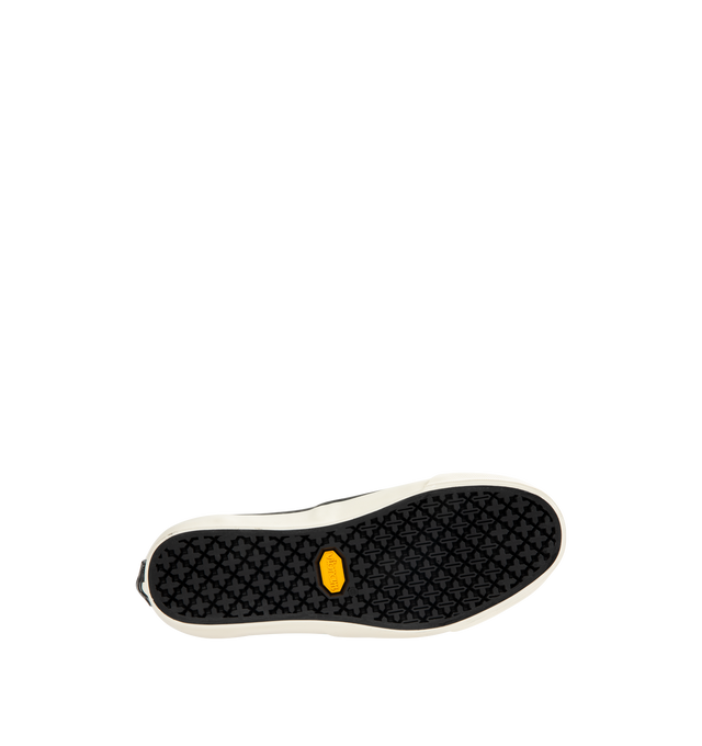 Image 4 of 5 - BLACK - VANS OTW 44 Authentic Vibram Sneaker featuring lace-up front, leather and suede upper, rounded toe, high rubber foxing, canvas midsole wrap, vulcanized rubber midsole, vibram outsole, black leather lining and co-branded insole.