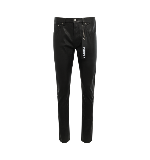 STRETCH LEATHER SKINNY PANT