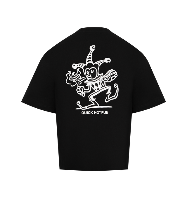 Image 2 of 2 - BLACK - CARHARTT WIP Harlequin BBQ T-Shirt featuring a loose fit, midweight organic cotton jersey, graphic prints on the front and back, short sleeves and crew neck. 100% cotton.