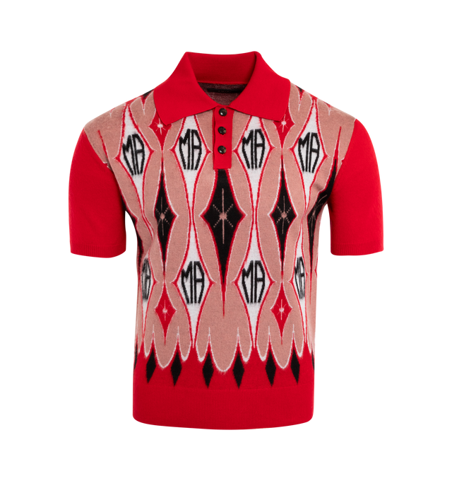 ARGYLE JACQUARD POLO (MENS)