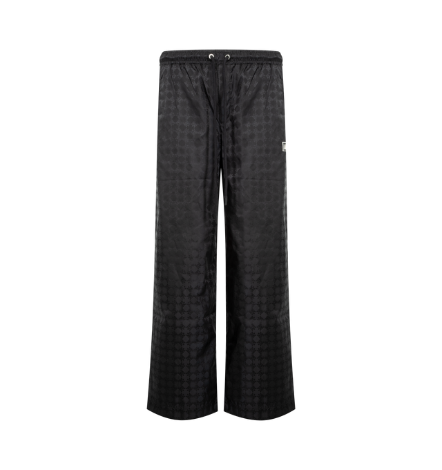 Image 1 of 3 - BLACK - AMIRI MA Quad Nylon Pants featuring elastic waist with drawstring, printed throughout, 4 pocket style, relaxed fit and logo on leg. Nylon.