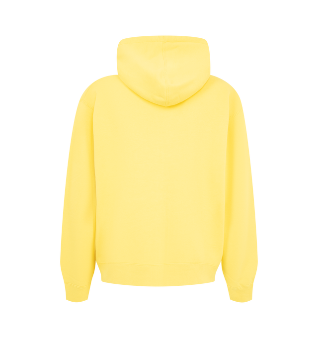 Image 2 of 2 - YELLOW - JW Anderson Men's Cowboy Front Zip Hoodie features a cowboy graphic inspired by vintage ephemera, a full-zip closure, adjustable hoodie, and finished with ribbed cuffs and hem. 100% Cotton.