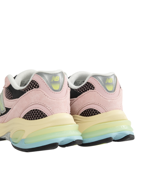 Image 3 of 5 - PINK - NEW BALANCE 2010 Sneaker featuring ABZORB midsole, with ABZORB SBS at the heel and forefoot, Translucent TPU Stability Web shank at midfoot, sculpted midsole details, reflective accents and molded 'N' logo.