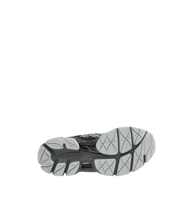 Image 4 of 5 - BLACK - ASICS GEL-NYC Polar Sneaker featuring lace up closure, layered upper construction, rearfoot and forefoot GEL technology, suede and synthetic and fabric upper, fabric lining and rubber sole.