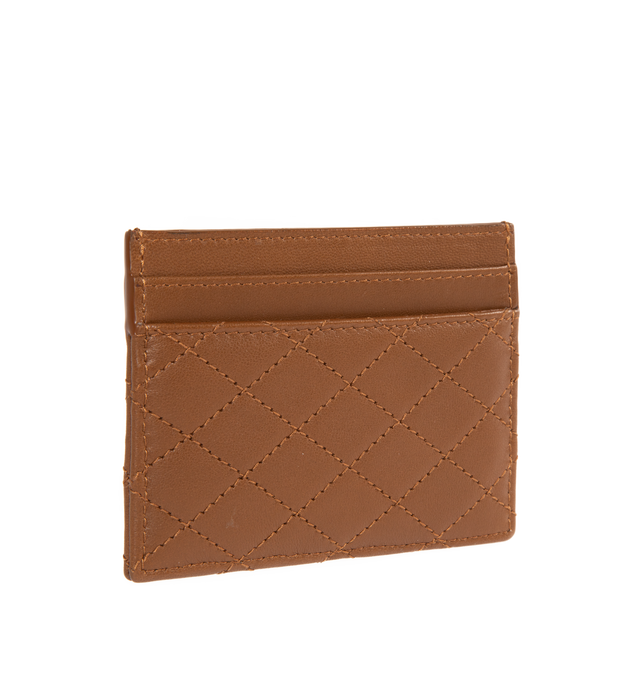 GABY CARD CASE IN QUILTED LAMBSKIN