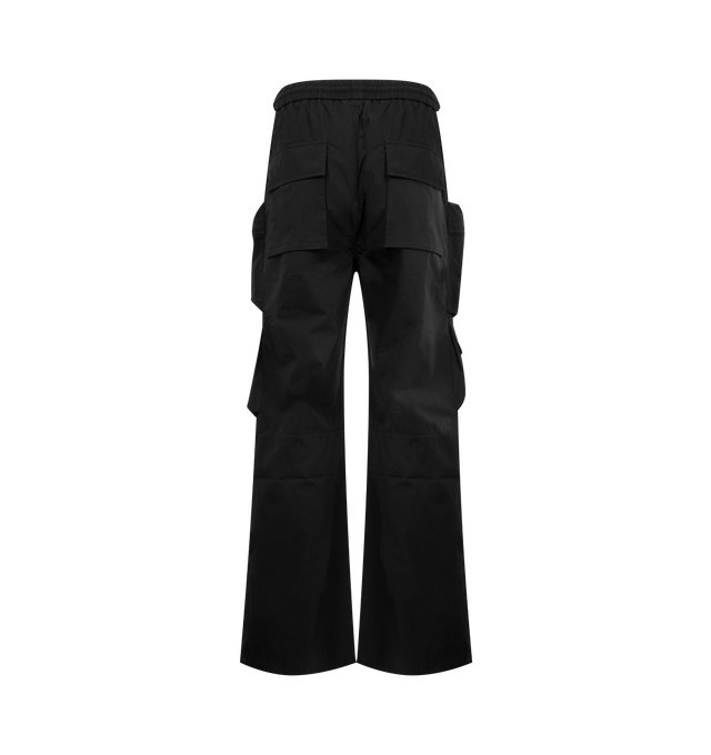 Image 2 of 3 - BLACK - AMIRI Multi Pocket Cargo Pant featuring elastic waistband with drawcord, snap buttons at ankle, cargo pockets and relaxed fit. 72% cotton, 28% nylon. Made in Italy.