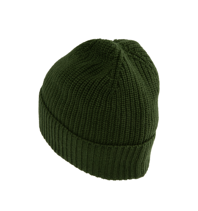 Image 2 of 2 - GREEN - AMIRI MA Beanie featuring knit fabric with embroidered logo. 100% cashmere. 