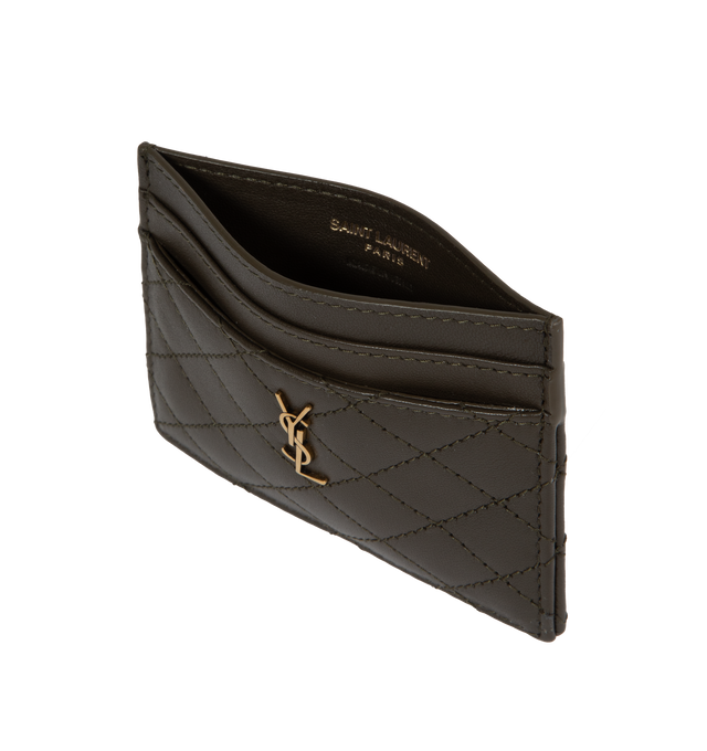 GABY CARD CASE IN QUILTED LAMBSKIN