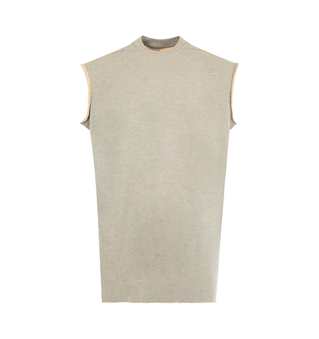 Image 1 of 2 - NEUTRAL - DRKSHDW Tarp T featuring crew neck, sleeveless, relaxed fit and straight hem. 100% cotton. Made in Italy.