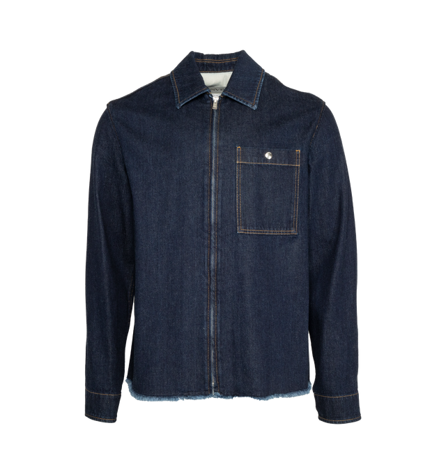 ZIPPED DENIM SHIRT (MENS)