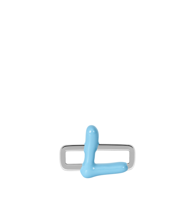 Image 1 of 8 - BLUE - Poubel by The Gstaad Guy "L" charm from the Alphabet Collection. All charms are made of .925 sterling silver, and are hand-painted using non-toxic lead-free enamel.Links sold separately. Hirshleifers offers a range of initial pieces from this collection in-store. For personal consultation and detailed information about jewelry, please contact our dedicated stylist team at personalshopping@hirshleifers.com