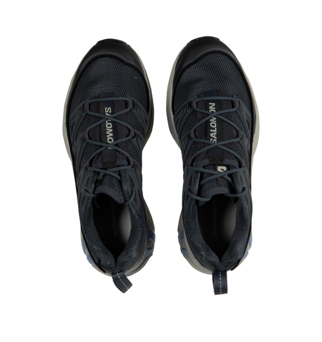 Image 5 of 5 - BLACK - Salomon XT-6 Expanse Sneakers brings added texture and air flow with an open mesh upper construction, and stitched Sensifit construction for extra layers and extra retro style. Rubber sole, mesh and leather upper. 