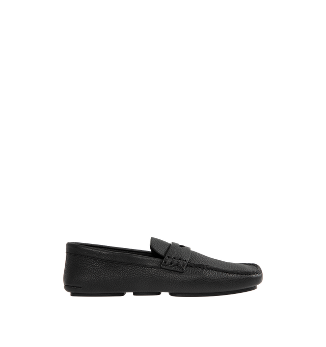 Image 1 of 4 - BLACK - KHAITE Billy Loafer featuring a soft, travel-friendly slip-on with one-piece construction and a supple footbed for exceptional comfort. Classic loafer details and three-part leather sole. 100% calf leather.