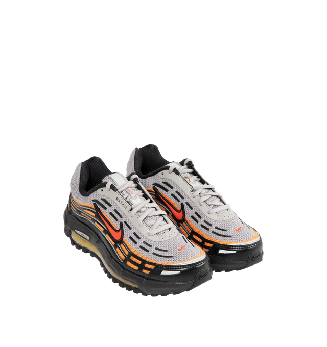Image 2 of 5 - GREY - NIKE Air Max Tl 2.5 Sneaker featuring mesh and textile upper with rubber sole, lace-up front, foam midsole, floating Swooshes at side panels, padded tongue and padded low-cut collar.