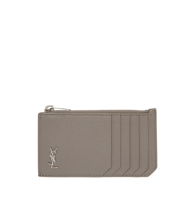 ZIPPED CARD CASE IN GRAINED LEATHER (MENS)