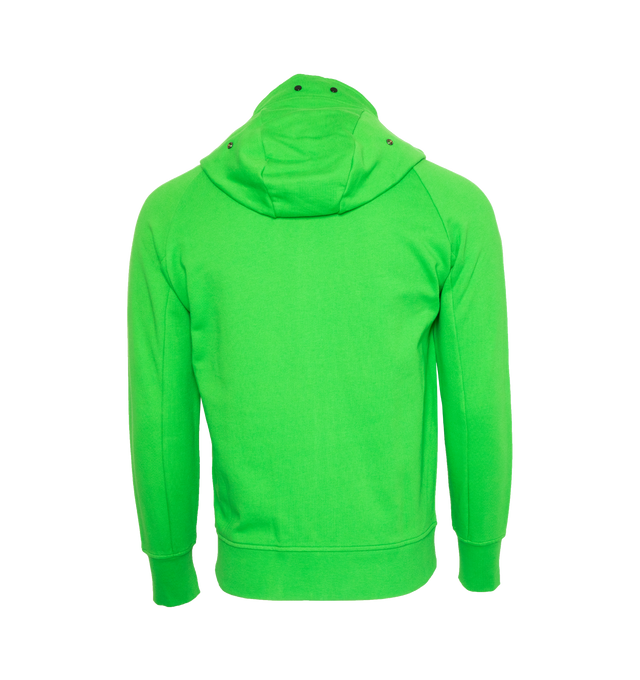 DIAGONAL RAISED FLEECE ZIPPED GOGGLE HOODIE (MENS)