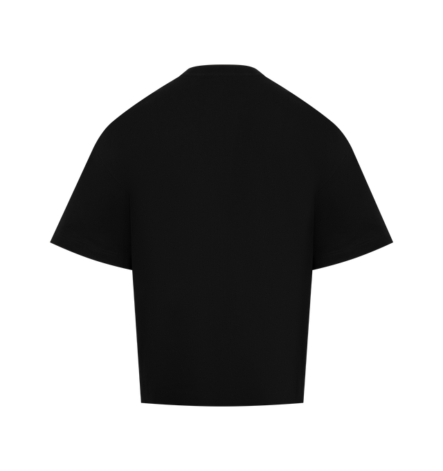 Image 2 of 2 - BLACK - CARHARTT WIP Deconstructed Label T-Shirt featuring a boxy loose fit from a midweight cotton jersey, graphic prints on the chest, short sleeves and crew neck. 100% organic cotton.