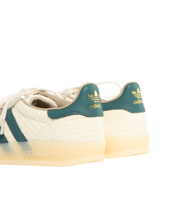 Image 3 of 5 - WHITE - ADIDAS Gazelle Indoor Sneakers featuring regular fit, lace closure, textile and synthetic upper, leather lining and rubber outsole.