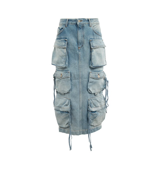 MIDI DENIM SKIRT (WOMENS)