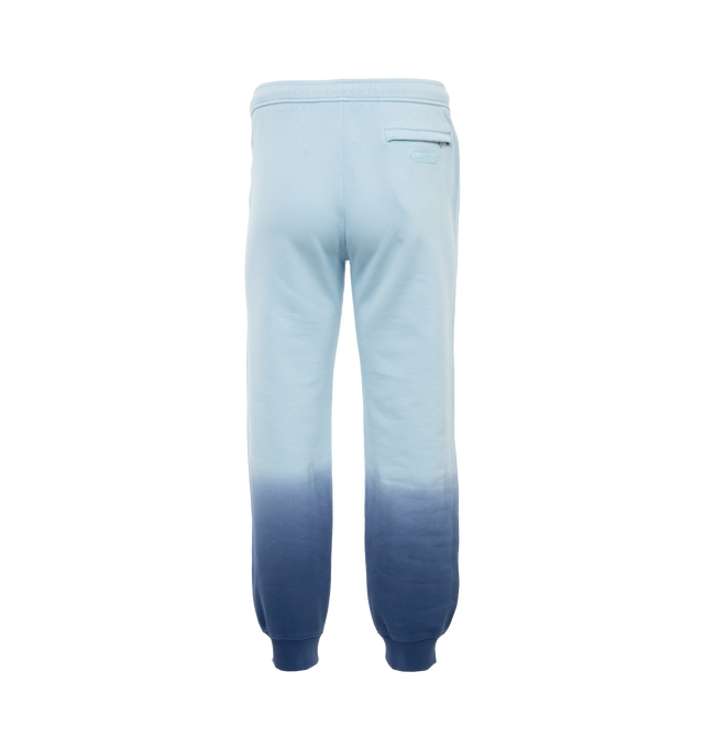 Image 2 of 4 - BLUE - LANVIN Gradient Effect Jogger featuring tie dye effect, rbbed leg bottoms and elasticated waistband with metal-tipped drawstring. 100% cotton. 