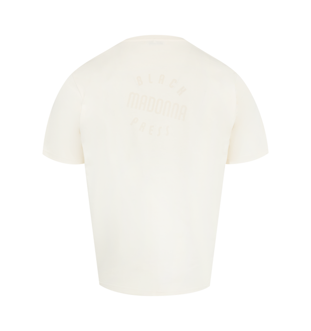 Image 2 of 2 - WHITE - WALES BONNER Selah Oversized T Shirt featuring relaxed fit, short sleeves, organic cotton, graphic print on front and crewneck collar. 100% cotton.
