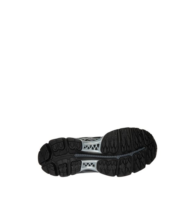 Image 4 of 5 - BLACK - ASICS GEL-KAYANO 12.1 Sneaker featuring breathable mesh underlays, GEL-NIMBUS 17 tooling system, FLUIDRIDE technology, rearfoot and forefoot GEL technology to improves impact absorption and dope dyed recycled sockliner mesh.