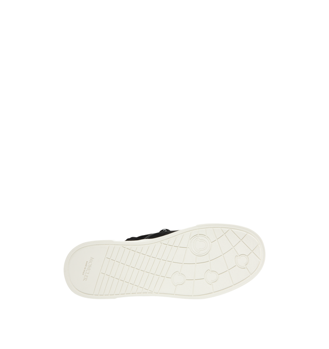Image 4 of 5 - BLACK - MONCLER Vera Leisure Sneakers featuring nylon upper, leather lining, lace-up closure and rubber sole. Made in Italy.