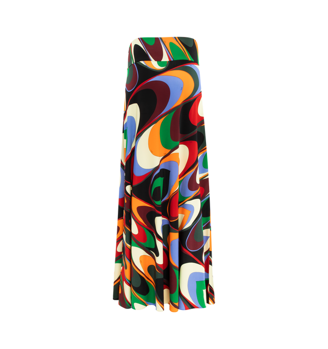 ABSTRACT MAXI SKIRT