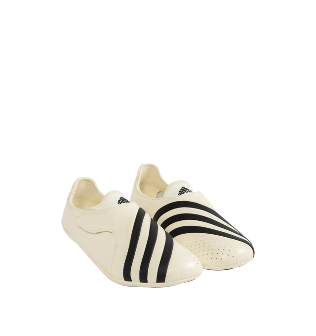 Image 2 of 5 - WHITE - ADIDAS x Pharrell Williams Vario Flat Earther Sneaker featuring regular fit, leather upper, leather sockliner and rubber outsole.