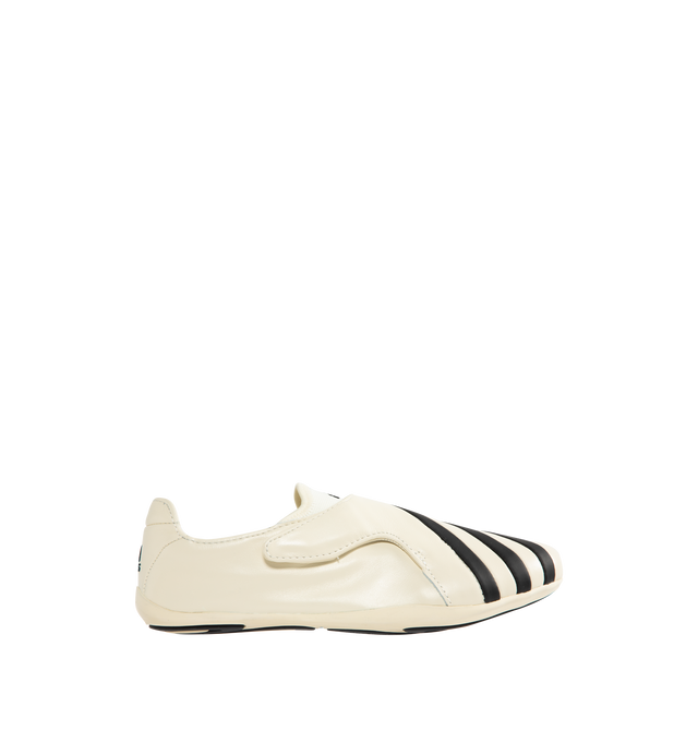 Image 1 of 5 - WHITE - ADIDAS x Pharrell Williams Vario Flat Earther Sneaker featuring regular fit, leather upper, leather sockliner and rubber outsole.
