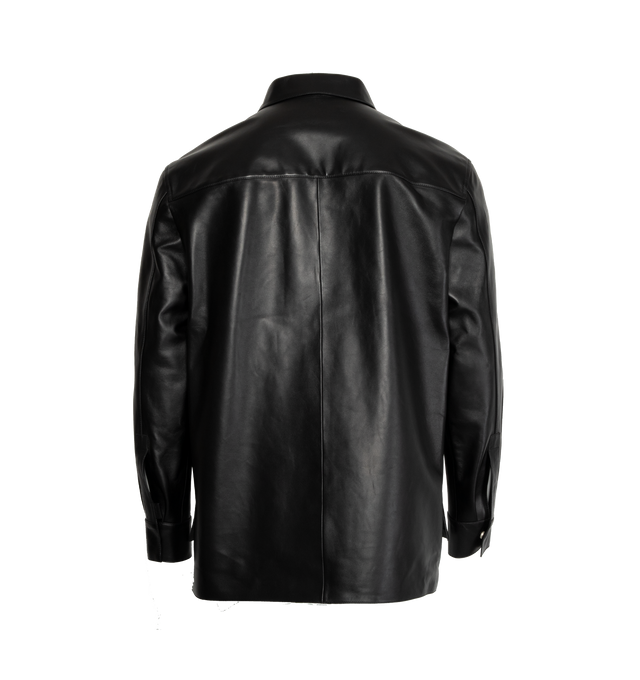 ZIP-UP OVERSHIRT IN NAPPA LAMBSKIN (MENS)