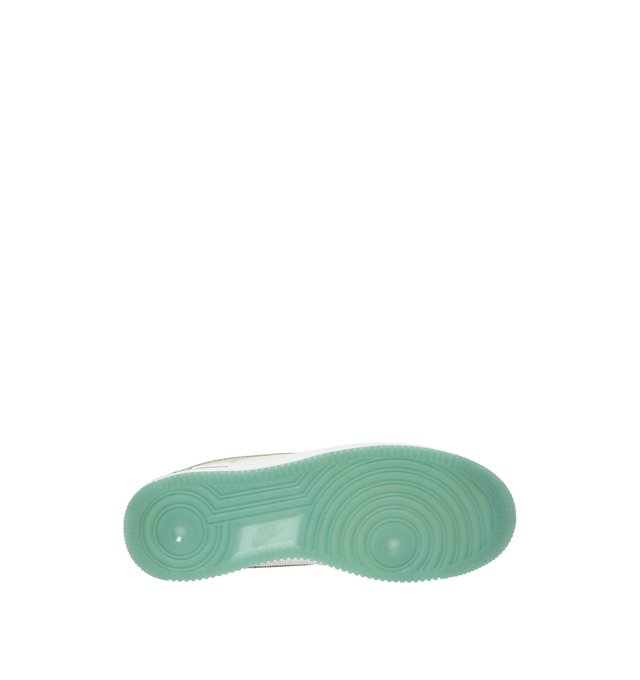 Image 4 of 5 - NEUTRAL - Nike Men Air Force 1 '07 "Easter" Sneaker featuring classic silhouette with leather for a crisp, clean look, genuine leather upper with perforated toe box, Nike Air unit, rubber outsole with classic pivot circles and padded collar.