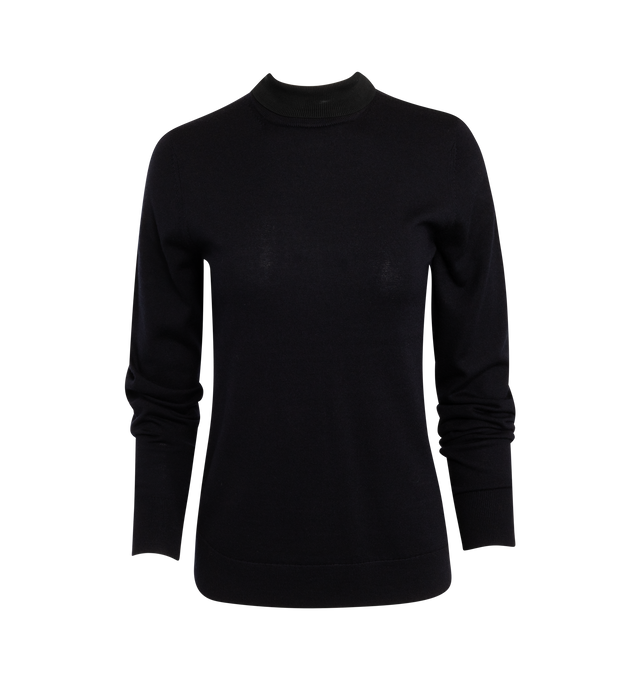 TWO-TONE TURTLENECK KNIT