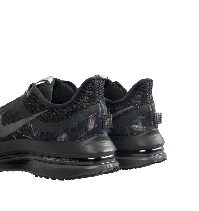 Image 3 of 5 - BLACK - NIKE Pegasus Premium Sneaker featuring breathable circular knit upper, ZoomX foam in the midsole and ReactX foam in the heel, sculpted full-length Air Zoom unit, waffle outsole with high-abrasion rubber and reflective design details throughout.