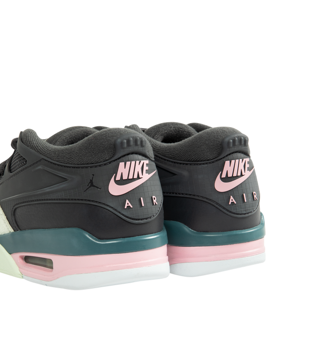 Image 3 of 5 - BLACK - JORDAN Air Jordan 4 RM Sneaker featuring genuine leather upper, Max Air cushioning, rubber outsole, Nike Air logo on heel and Jumpman on tongue and sole.