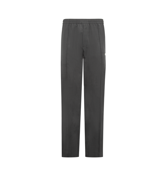 Image 1 of 4 - GREY - ADIDAS X WALES BONNER Wool Pant featuring tapered-leg track pants decorated with adidas' signature 3-Stripes on both sides, the Wales Bonner logo embroidered at the back, elasticized waistband, side slip pockets, back button-through welt pocket and pulls on. 50% wool, 50% polyester.