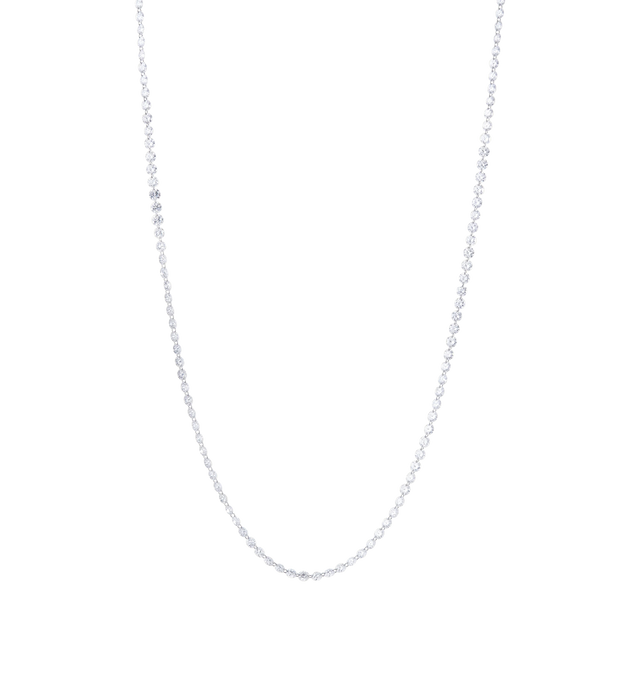 Image 1 of 1 - SILVER - SIDNEY GARBER Diamond Pierced Stone Necklace featruring round diamonds that are connected with white gold links for a clear, brilliant purity, Diamonds 9.97 Carats, 18k White Gold and 15.5 inches. Hirshleifers offers a range of pieces from this collection in-store. For personal consultation and detailed information about jewelry, please contact our dedicated stylist team at personalshopping@hirshleifers.com. This item may be restricted for online purchase to international clients. Fo