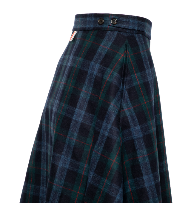 TARTAN FLANNEL SIDE TAB SKIRT (WOMENS)