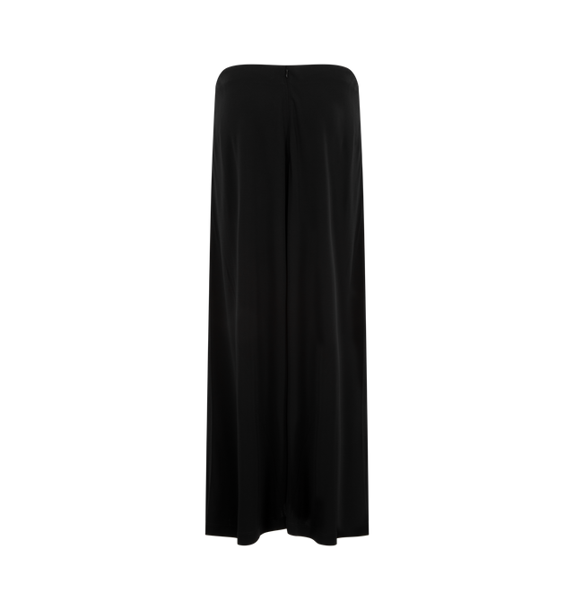 Image 2 of 2 - BLACK - TOTEME Flared Jersey Skirt featuring ankle-length skirt crafted from fluid jersey, soft drape, a fitted waist with subtle fullness at the hem and concealed back zipper. 96% viscose, 4% elastane,