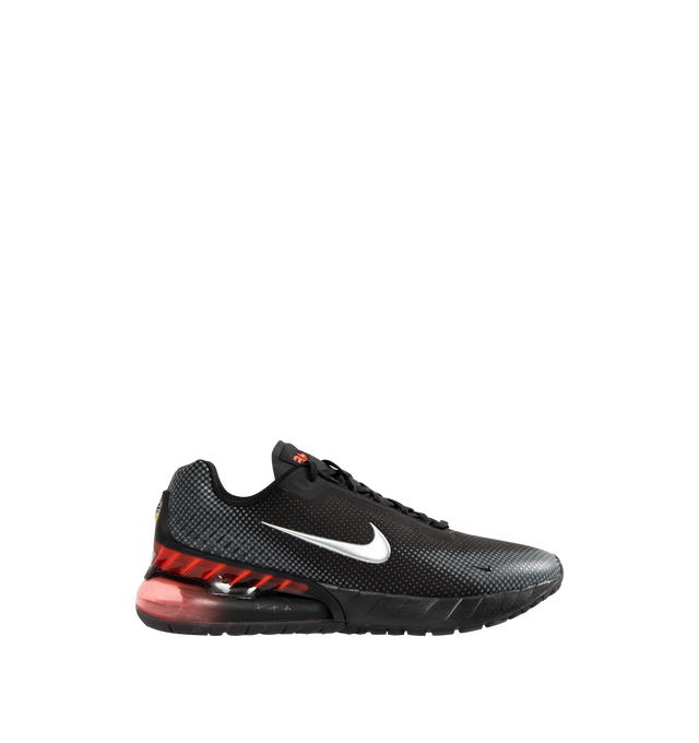 Image 1 of 5 - BLACK - NIKE Air Max Phoenix Sneaker featuring engineered mesh upper, injection rubber and a thin heel clip that reduces weight, Nike React technology is a lightweight, durable foam, Max Air cushioning, foam midsole and rubber outsole.